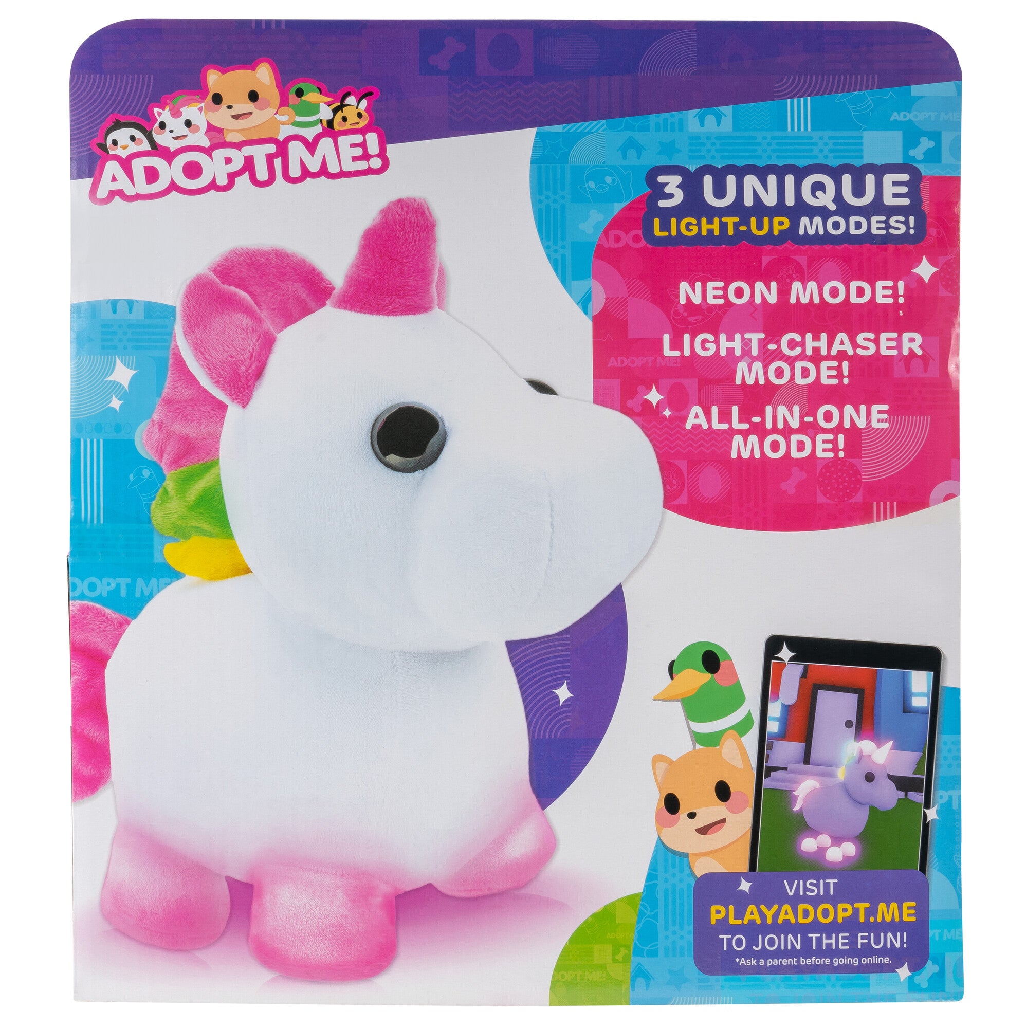 Adopt Me! Neon Unicorn Light-Up Plush - Image 9