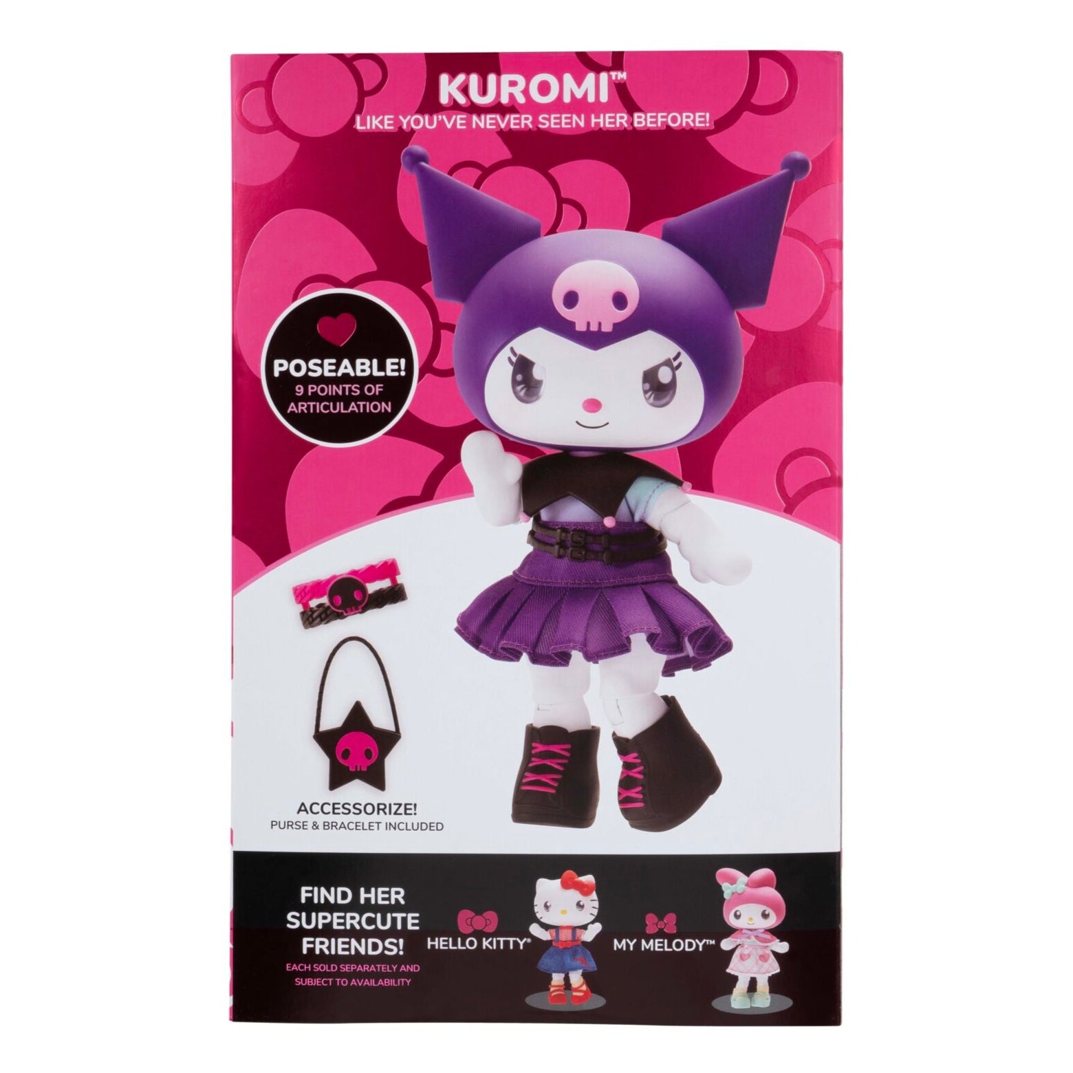 Hello Kitty and Friends Premier 8-Inch Classic Kuromi Articulated Figure - Image 6