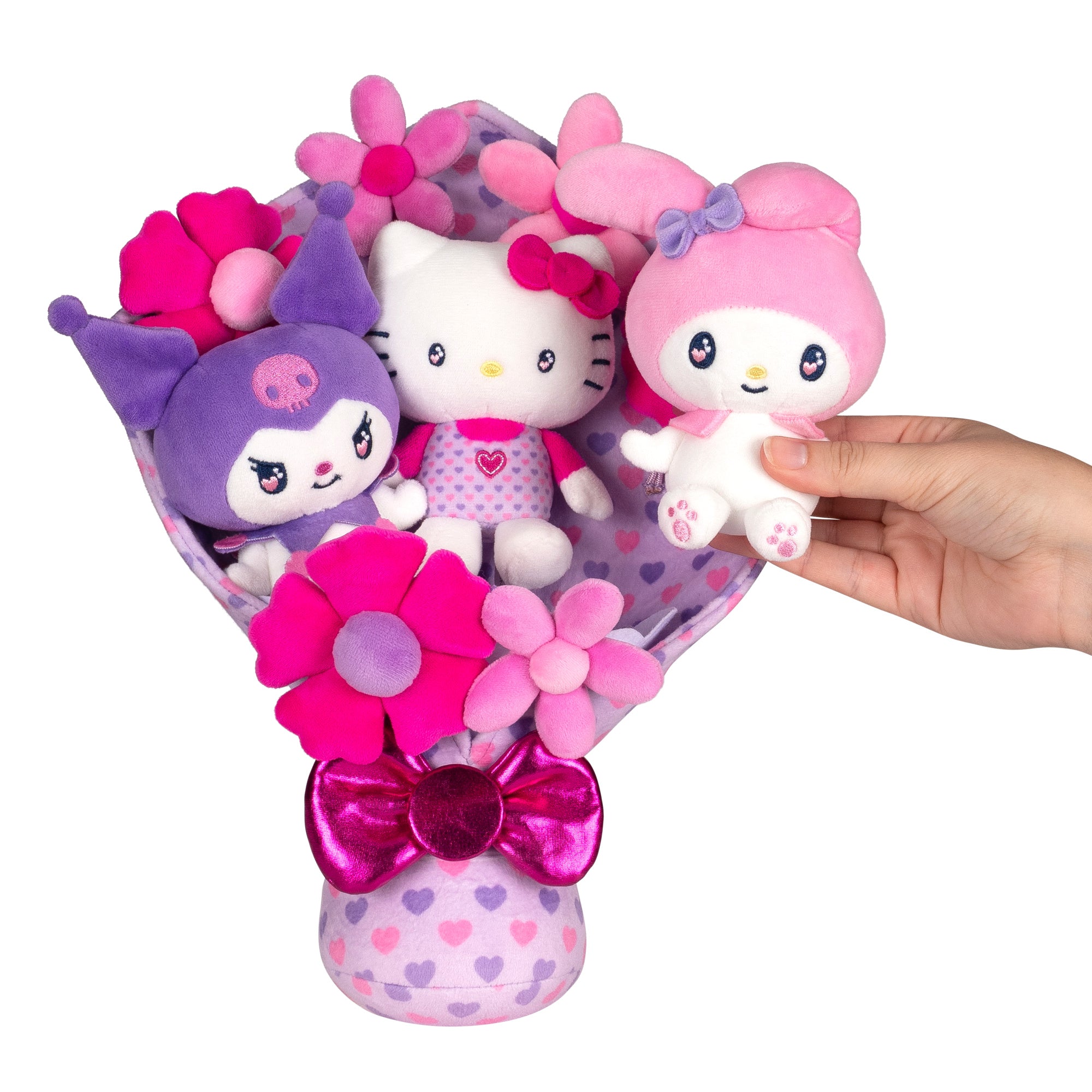 Hello Kitty and Friends 12-Inch Plush Special Valentine's Bouquet - Image 4