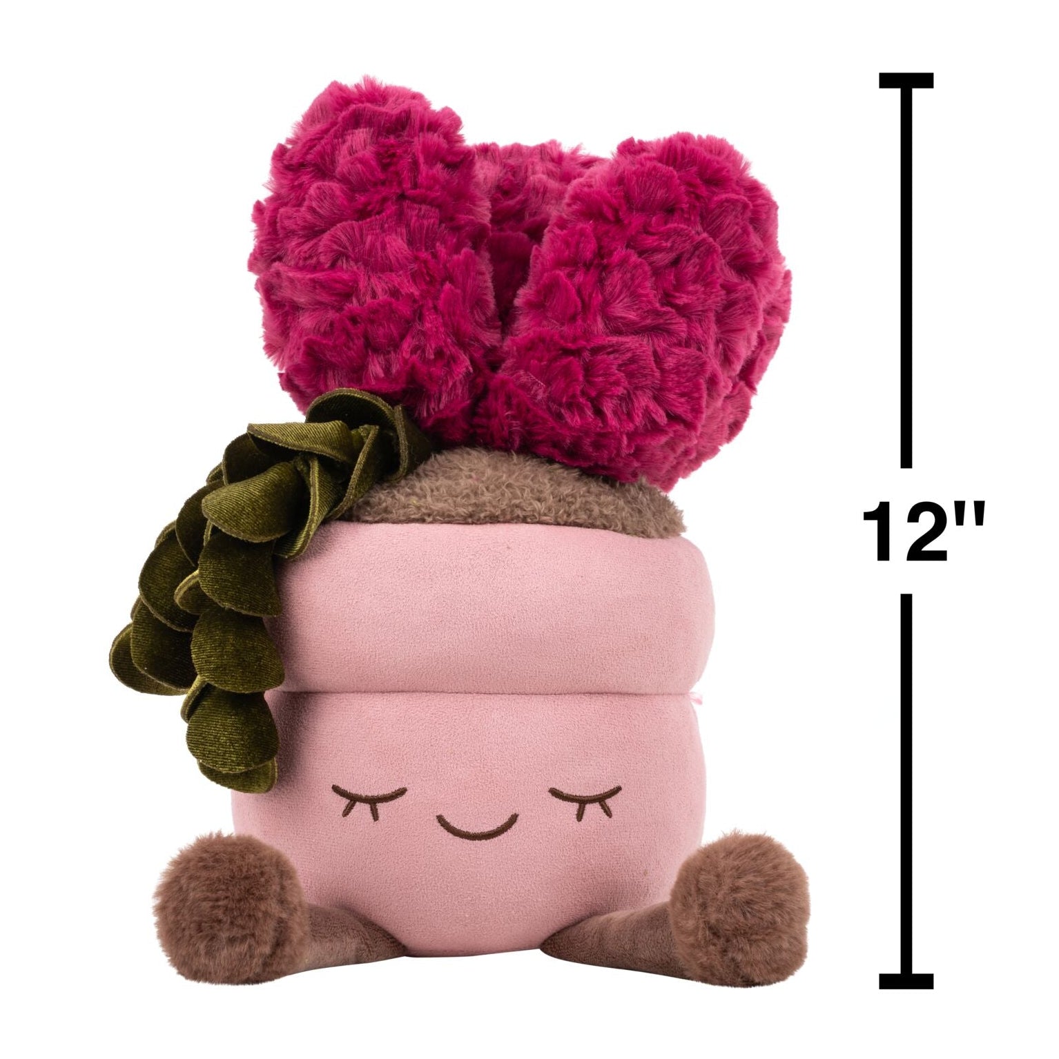 Greenhouse by Russ 12-Inch Pink Pot Succulent Plush - Image 4
