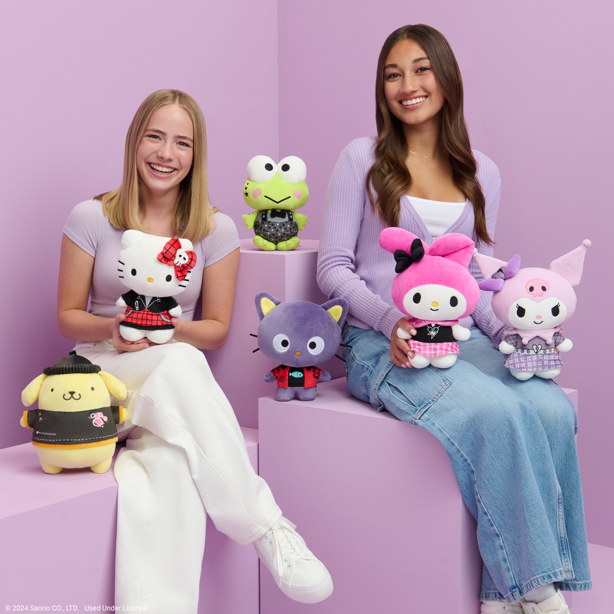 Hello Kitty and Friends Series 2 - Keroppi 8-Inch Punks Plush - Image 5