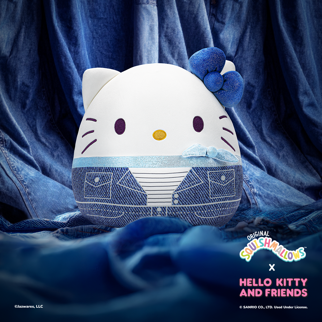 Hello Kitty and Friends 12-Inch Denim Hello Kitty Squishmallows - Image 2