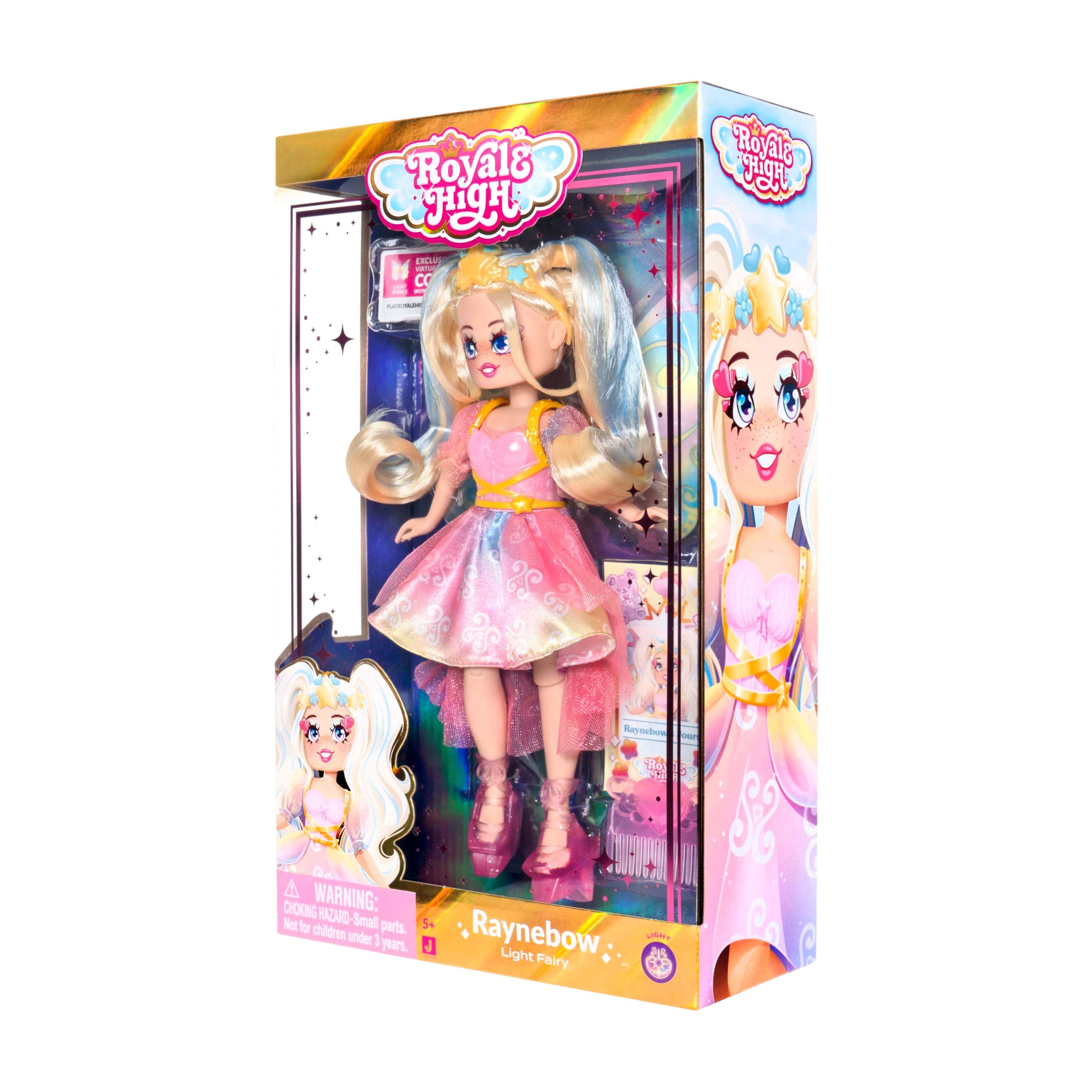Royale High 9-Inch Fashion Doll - Raynebow the Light Fairy (Series 2) - Image 5