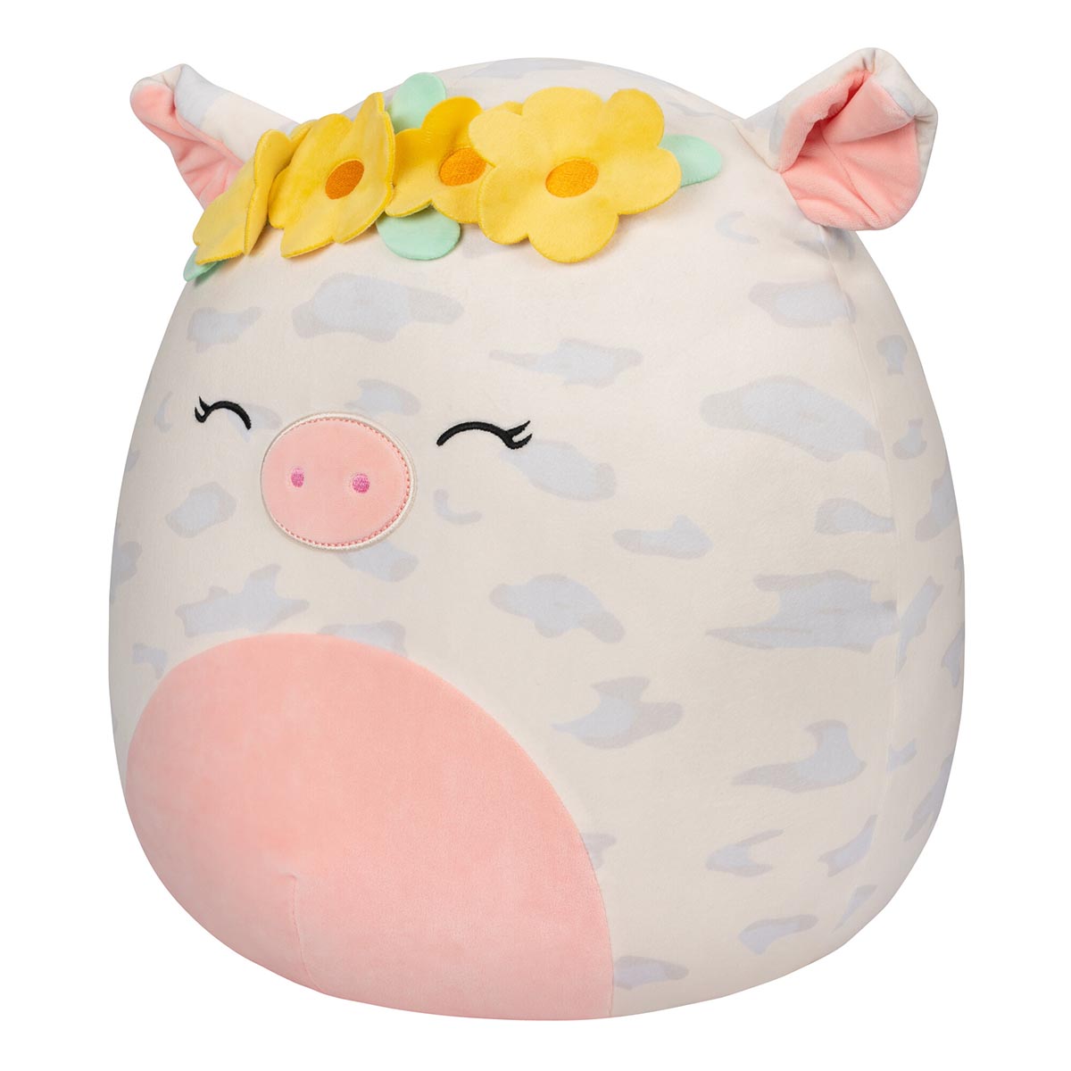 16-Inch Rosie the Spotted Pig with Yellow Flower Crown - Image 2
