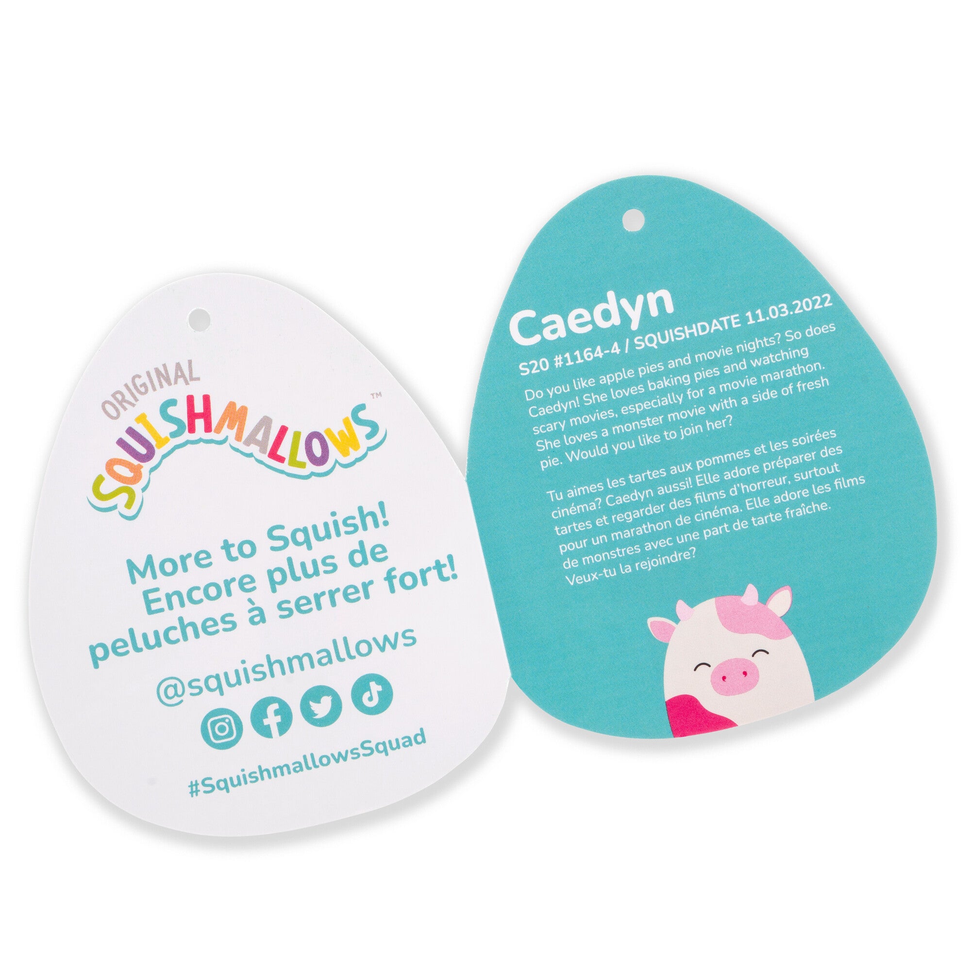 20-Inch Caedyn the Cream Cow with Pink Spots - Image 6