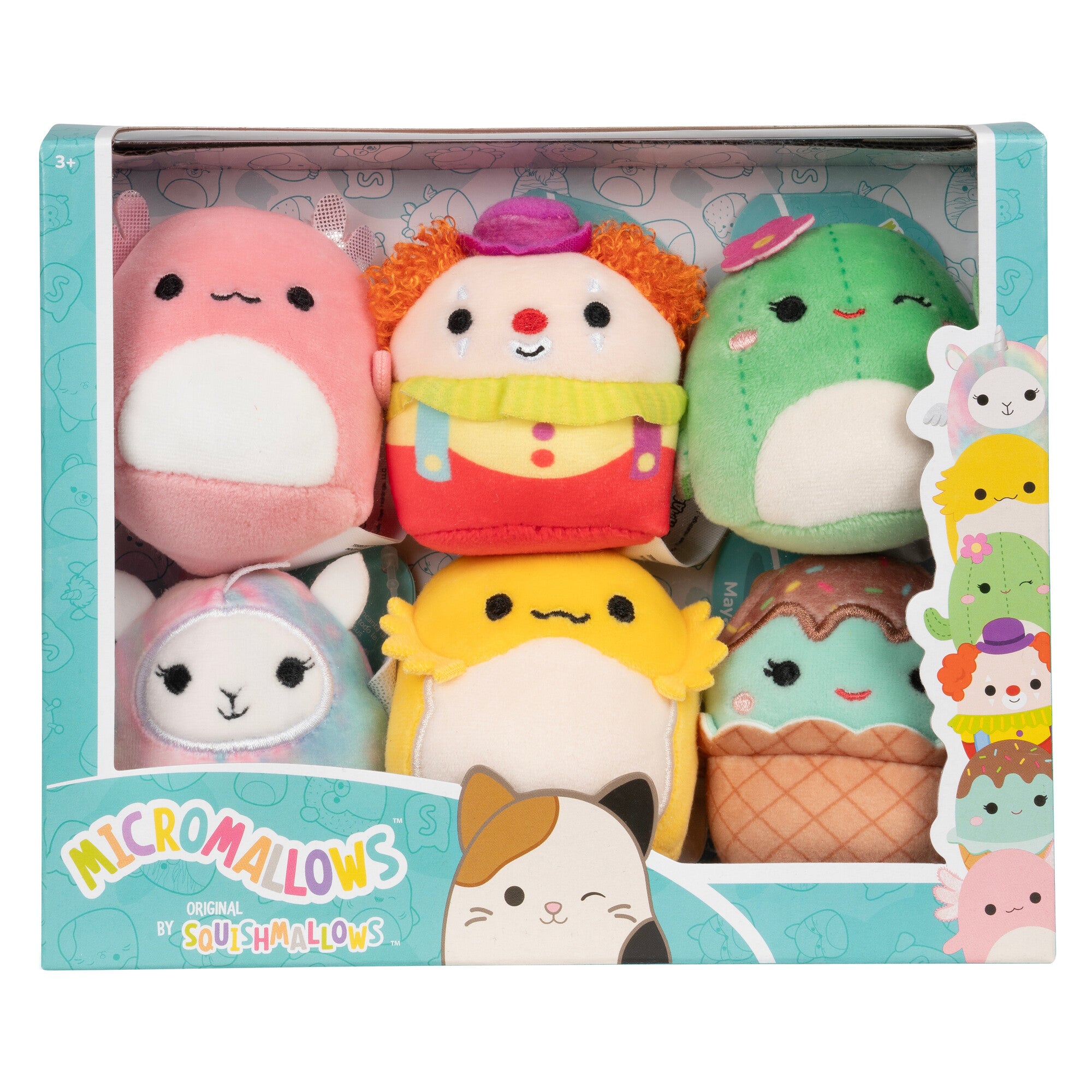 Micromallows 6-Pack – Archie Axolotl. Bimbi Clown. Lucy-May Llamapegacorn. Maritza Cactus. Maya Sundae. Rodry Bearded Dragon - Image 2